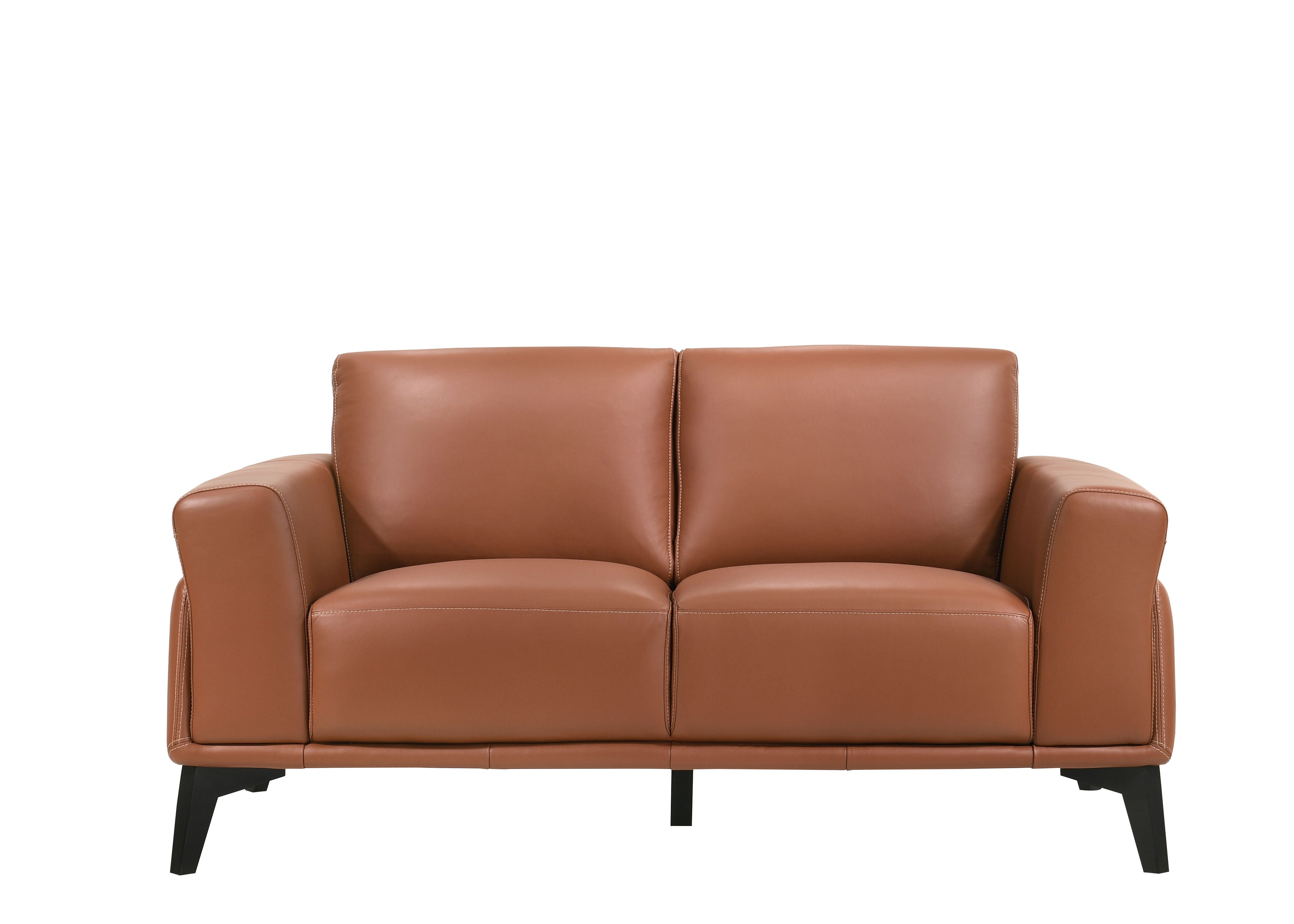 Como - Loveseat - Terracotta - Premium Stationary Loveseats from New Classic - Just $1372.50! Shop now at brett interiors