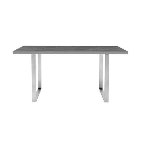 Fenton - Dining Table - Brushed Steel - Premium Dining Tables from Armen Living - Just $697.50! Shop now at brett interiors