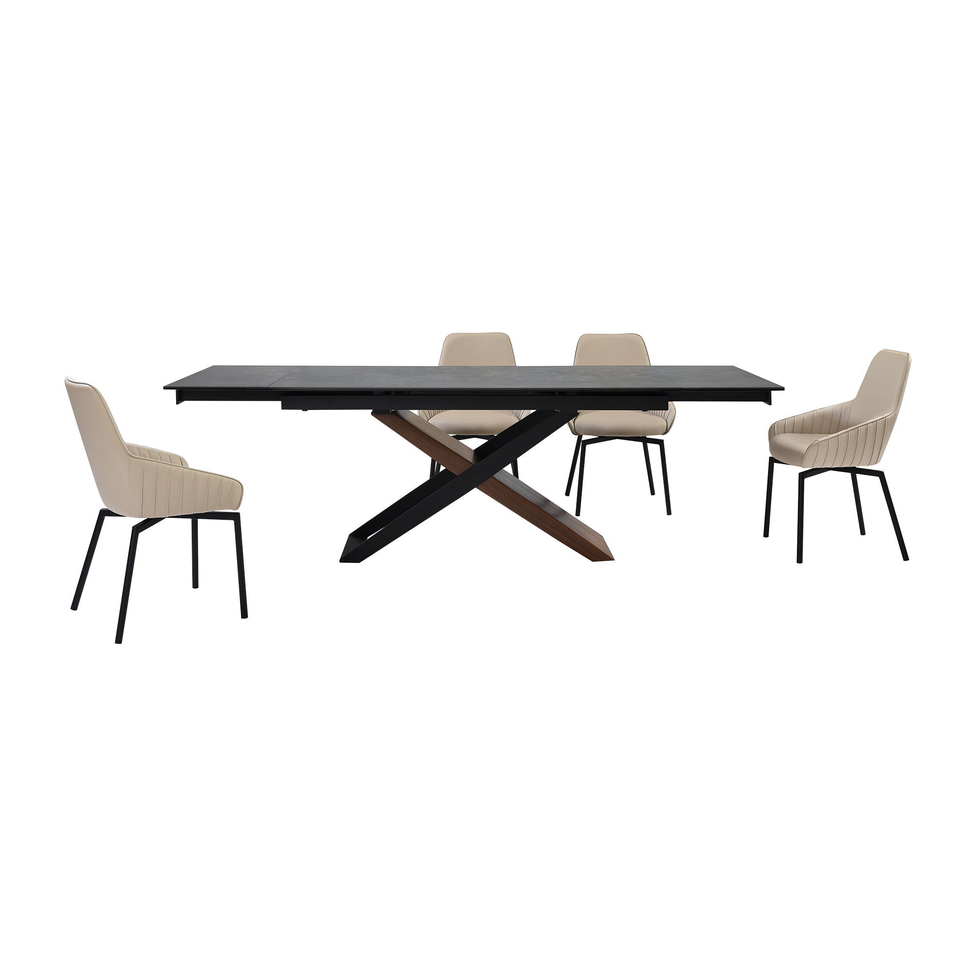 Milena Shilo - Extendable Dining Set - Premium 5 Piece Dining Room Sets from Armen Living - Just $3790! Shop now at brett interiors