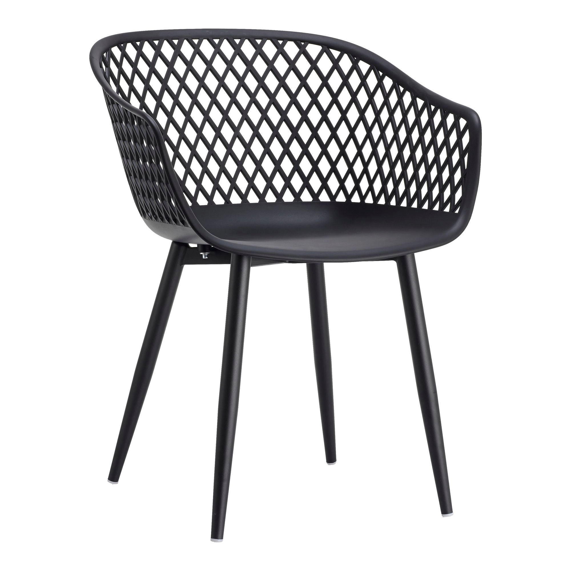 Piazza - Outdoor Chair Chair (Set of 2) - Black - Premium Chair Sets from Moe's Home Collection - Just $572.50! Shop now at brett interiors