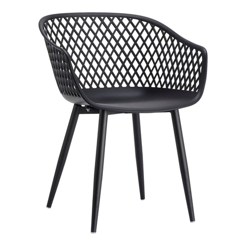 Piazza - Outdoor Chair Chair (Set of 2) - Black - Premium Chair Sets from Moe's Home Collection - Just $572.50! Shop now at brett interiors