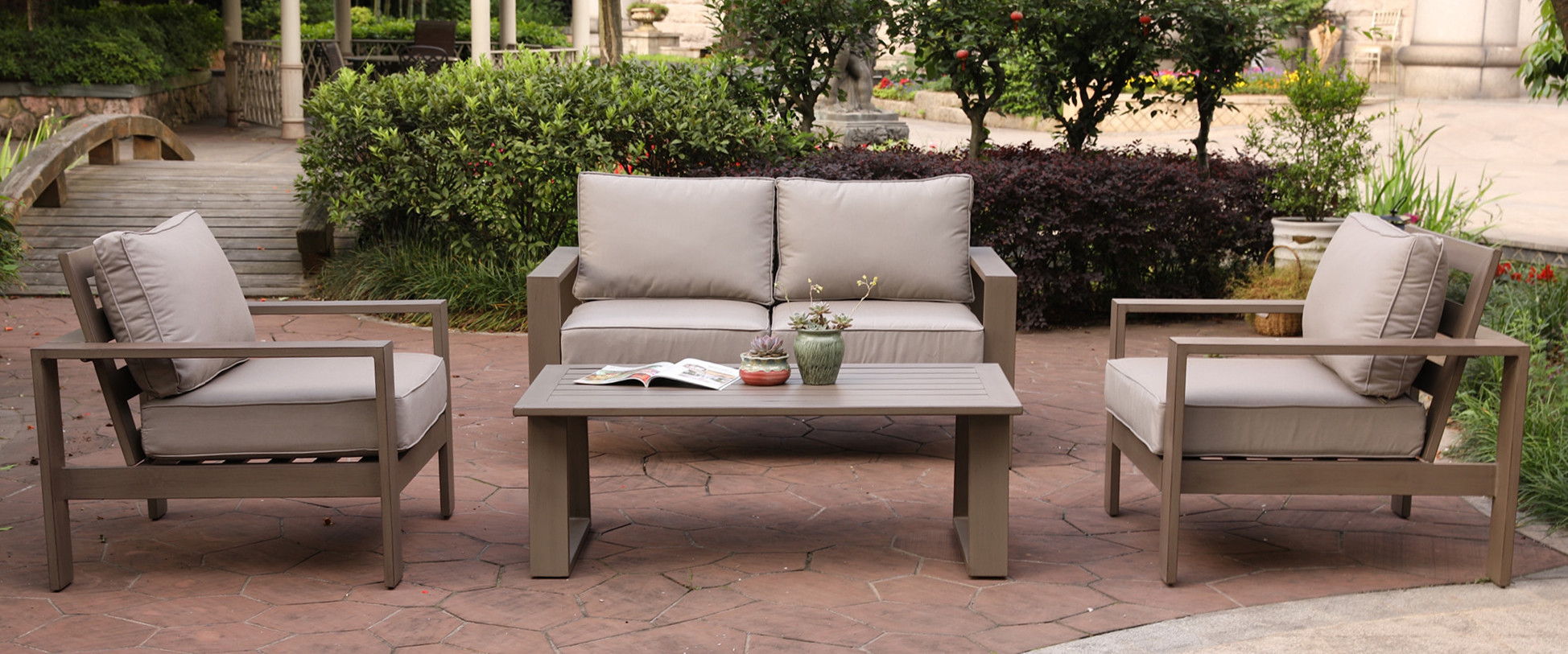 Sofa Seating Group With Cushions - Premium 6 Piece Outdoor Sets from Gather Craft - Just $2832! Shop now at brett interiors