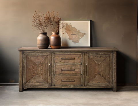 Novus Lodge - Buffet - Walnut Brown - Premium Buffets from International Furniture Direct - Just $1397.50! Shop now at brett interiors