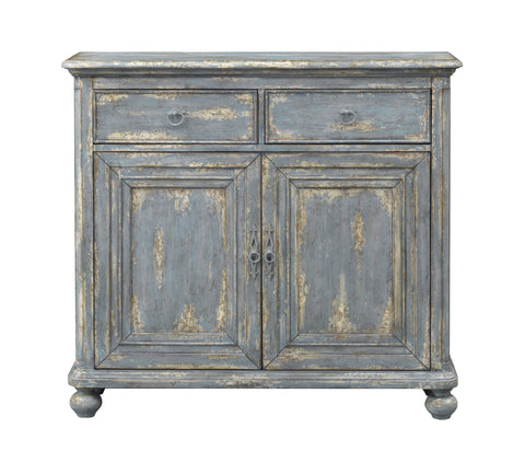 Azora - Two Drawer Two Door Cabinet - Joline Aged Blue - Premium Credenzas from Coast2Coast Home - Just $3300! Shop now at brett interiors