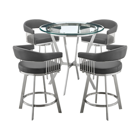 Naomi And Chelsea - Dining Set - Premium 3 Piece Dining Room Sets from Armen Living - Just $1817.50! Shop now at brett interiors