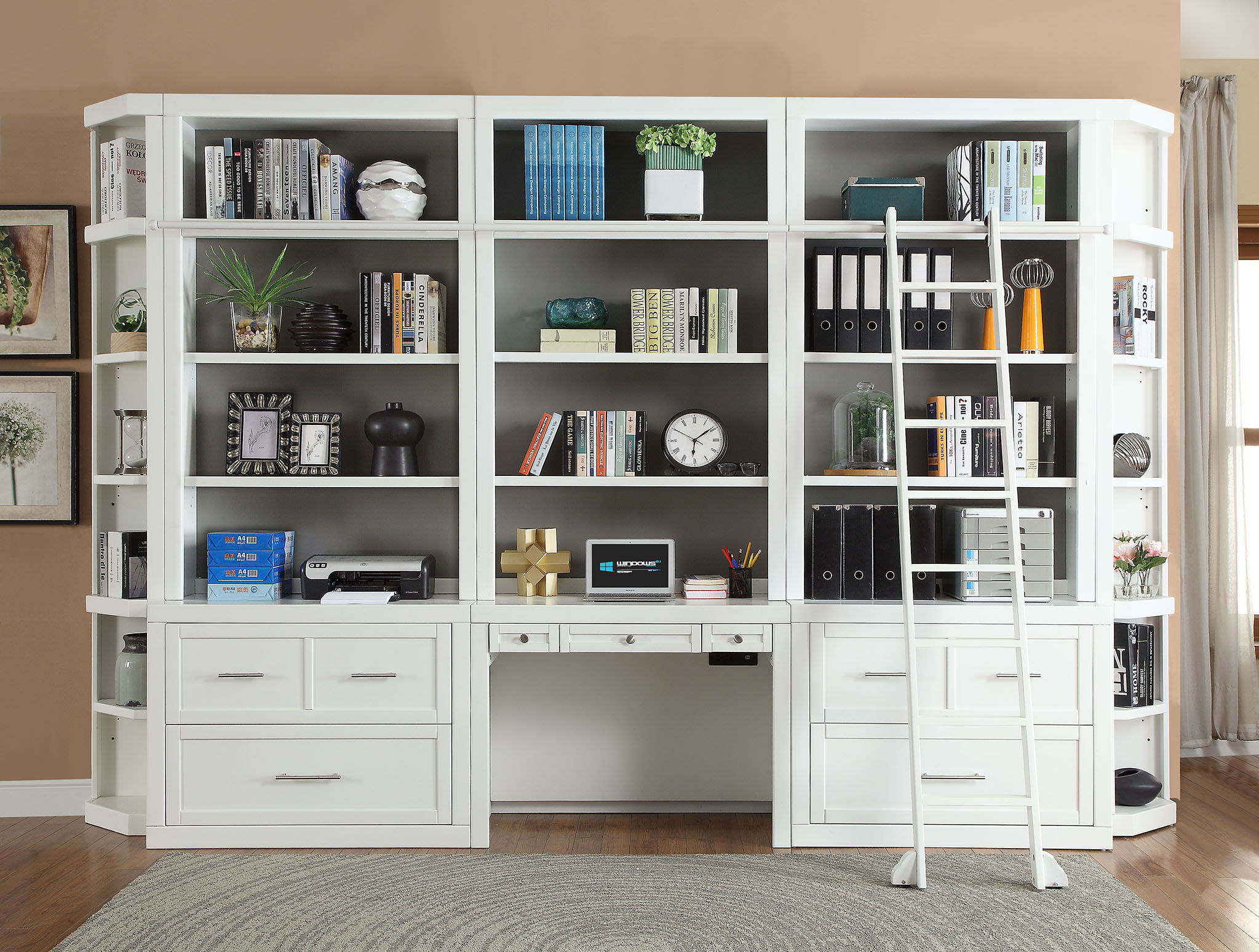 Catalina - Workspace Library Wall - Premium Library Walls from Parker House - Just $4425! Shop now at brett interiors