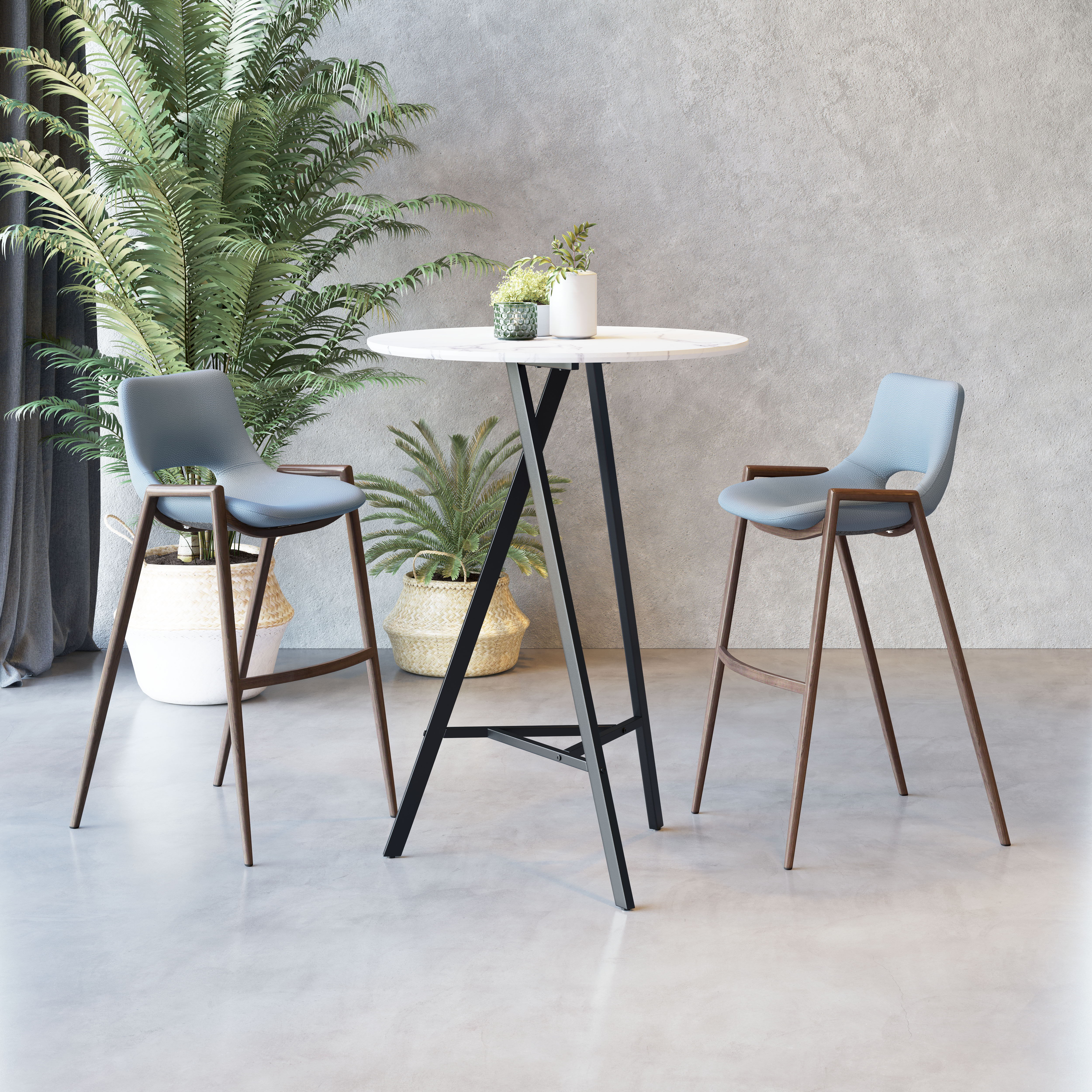 Desi - Barstool (Set of 2) - Premium Stool Sets from Zuo Modern - Just $1400! Shop now at brett interiors