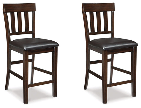 Haddigan - Dark Brown - Upholstered Barstool (Set of 2) - Premium Stool Sets from Ashley Furniture - Just $300.30! Shop now at brett interiors