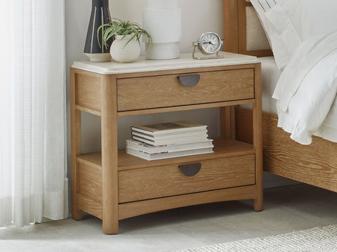 Escape - Bedroom 2 Drawer Nightstand - Glazed Natural Oak - Premium Accent Nightstands from Parker House - Just $547.50! Shop now at brett interiors