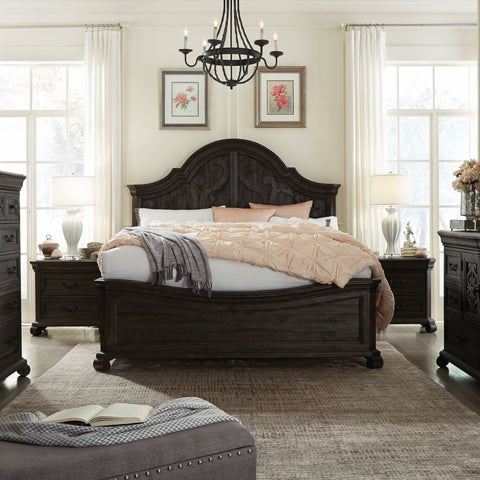 Bellamy - Complete Shaped Panel Bed - Premium Panel Beds from Magnussen Furniture - Just $2617! Shop now at brett interiors