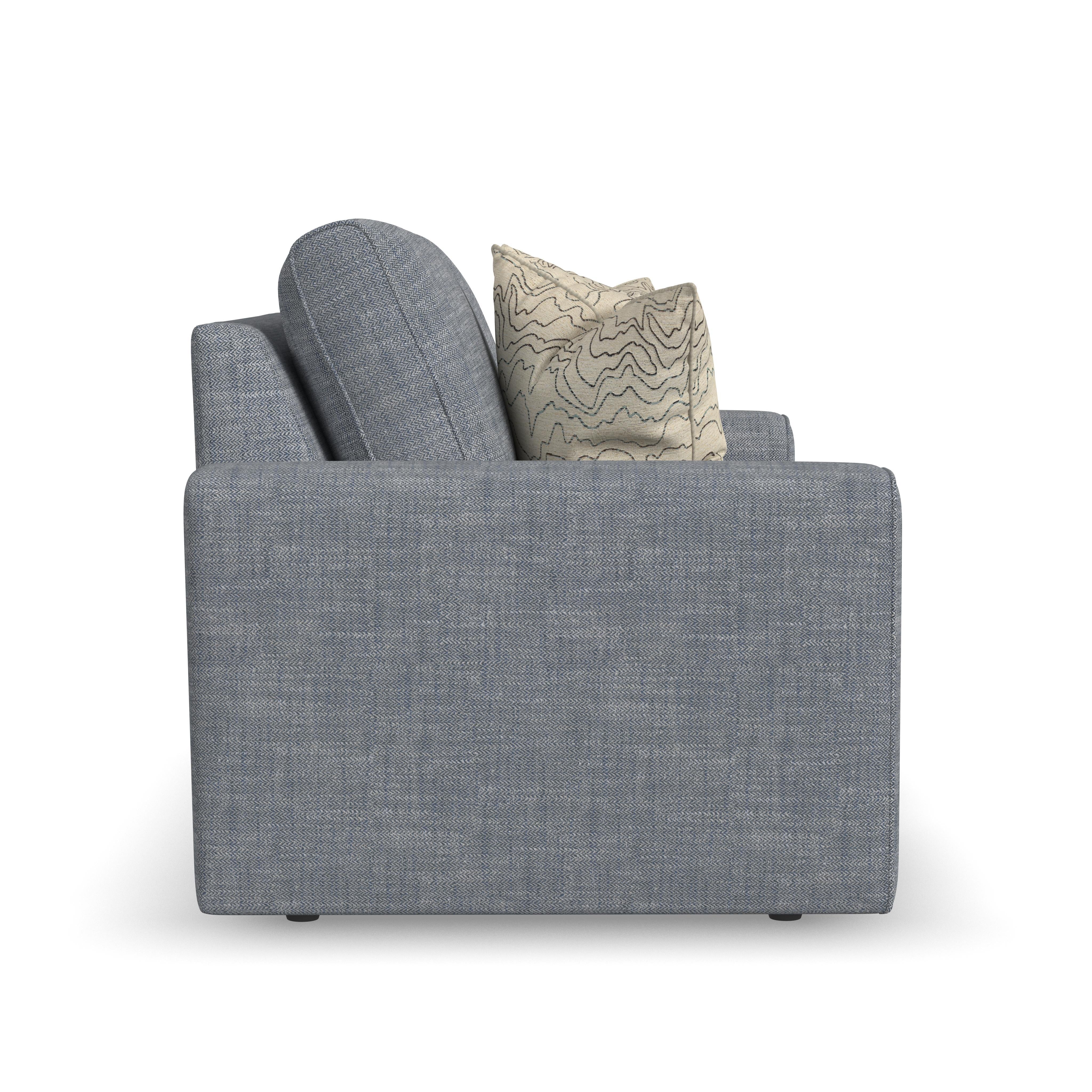 Dawson - Stationary Loveseat - Blue - Premium Stationary Loveseats from Flexsteel - Just $1875! Shop now at brett interiors