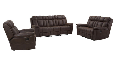 Goliath - Manual Reclining Sofa Loveseat And Recliner - Arizona Brown - Premium 3 Piece Living Room Sets from Parker Living - Just $4956! Shop now at brett interiors