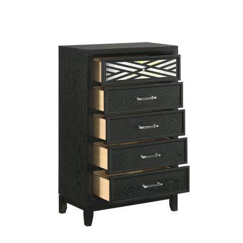 Obsidian - Chest - Black - Premium Accent Chests from New Classic - Just $450! Shop now at brett interiors