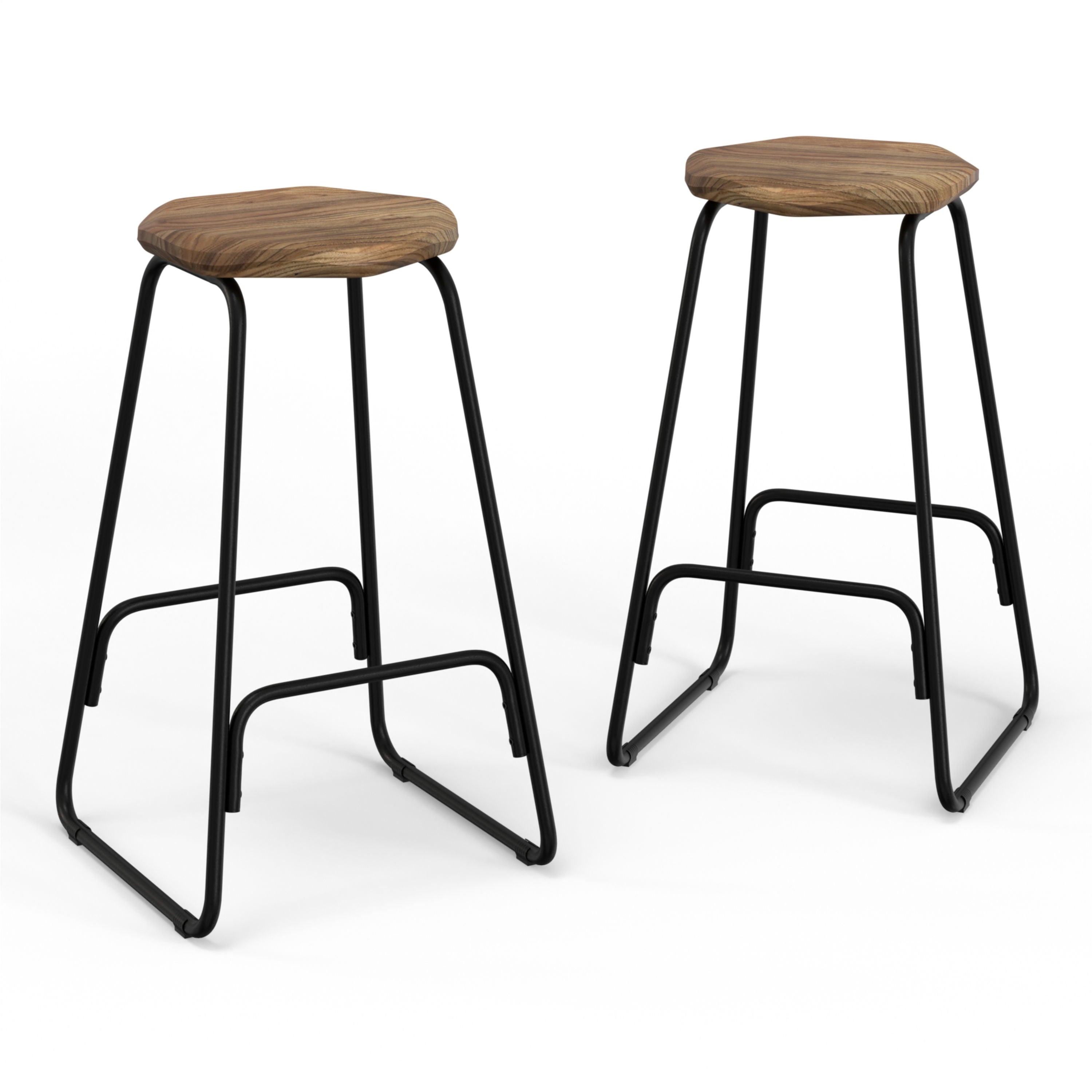 Orson - Saddle Counter Height Stool (Set of 2) - Natural - Premium Stool Sets from Simpli Home - Just $166! Shop now at brett interiors