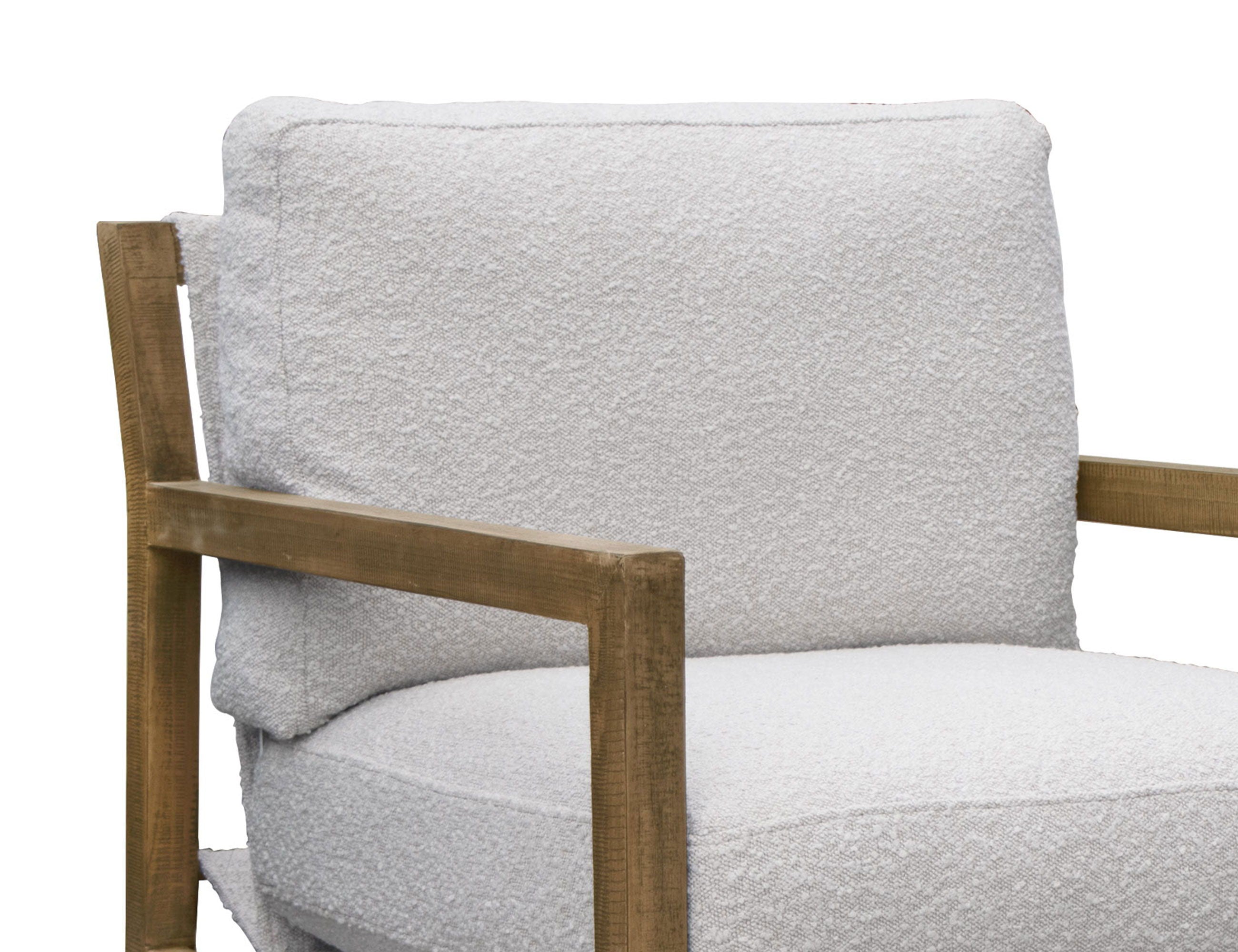 Milan - Fabric Arm Chair - Light Cream - Premium Arm Chairs from International Furniture Direct - Just $722.50! Shop now at brett interiors