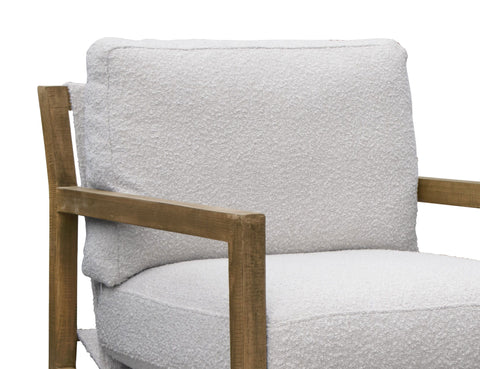 Milan - Fabric Arm Chair - Light Cream - Premium Arm Chairs from International Furniture Direct - Just $722.50! Shop now at brett interiors