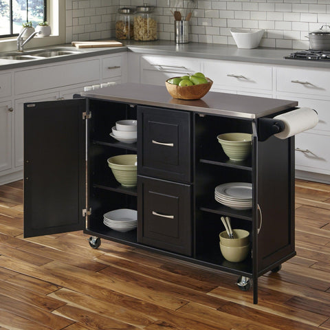 Blanche - Kitchen Cart - Steel Top - Premium Islands & Carts from Homestyles - Just $1299.98! Shop now at brett interiors