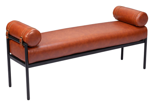 Barrow - Bench - Brown - Premium Upholstered Benches from Zuo Modern - Just $1100! Shop now at brett interiors