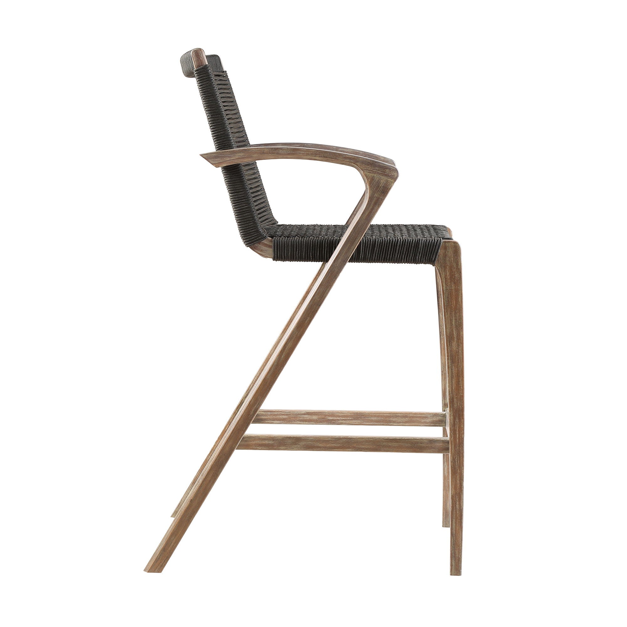 Brielle - Outdoor Rope Counter And Bar Height Stool - Premium Bar Height (28"-30") from Armen Living - Just $607.50! Shop now at brett interiors