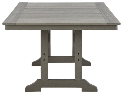 Visola - Gray - Rect Dining Table W/Umb Opt - Premium Dining Tables from Signature Design by Ashley® - Just $1264.73! Shop now at brett interiors