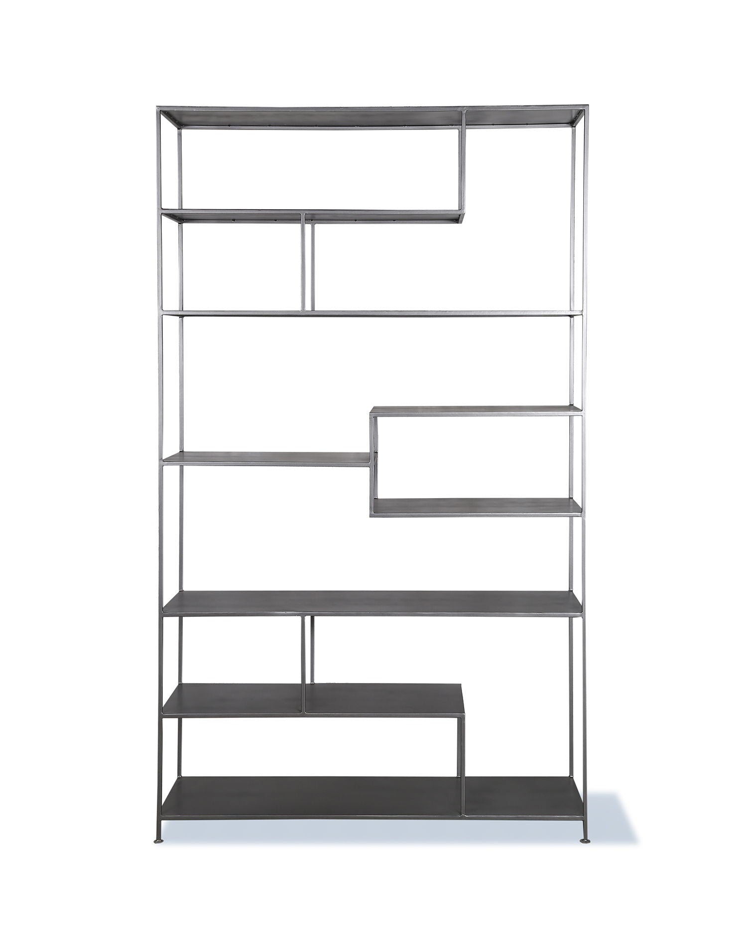 Crossings Serengeti - Bookcase - Sandblasted Fossil Grey - Premium Etageres from Parker House - Just $1247.50! Shop now at brett interiors