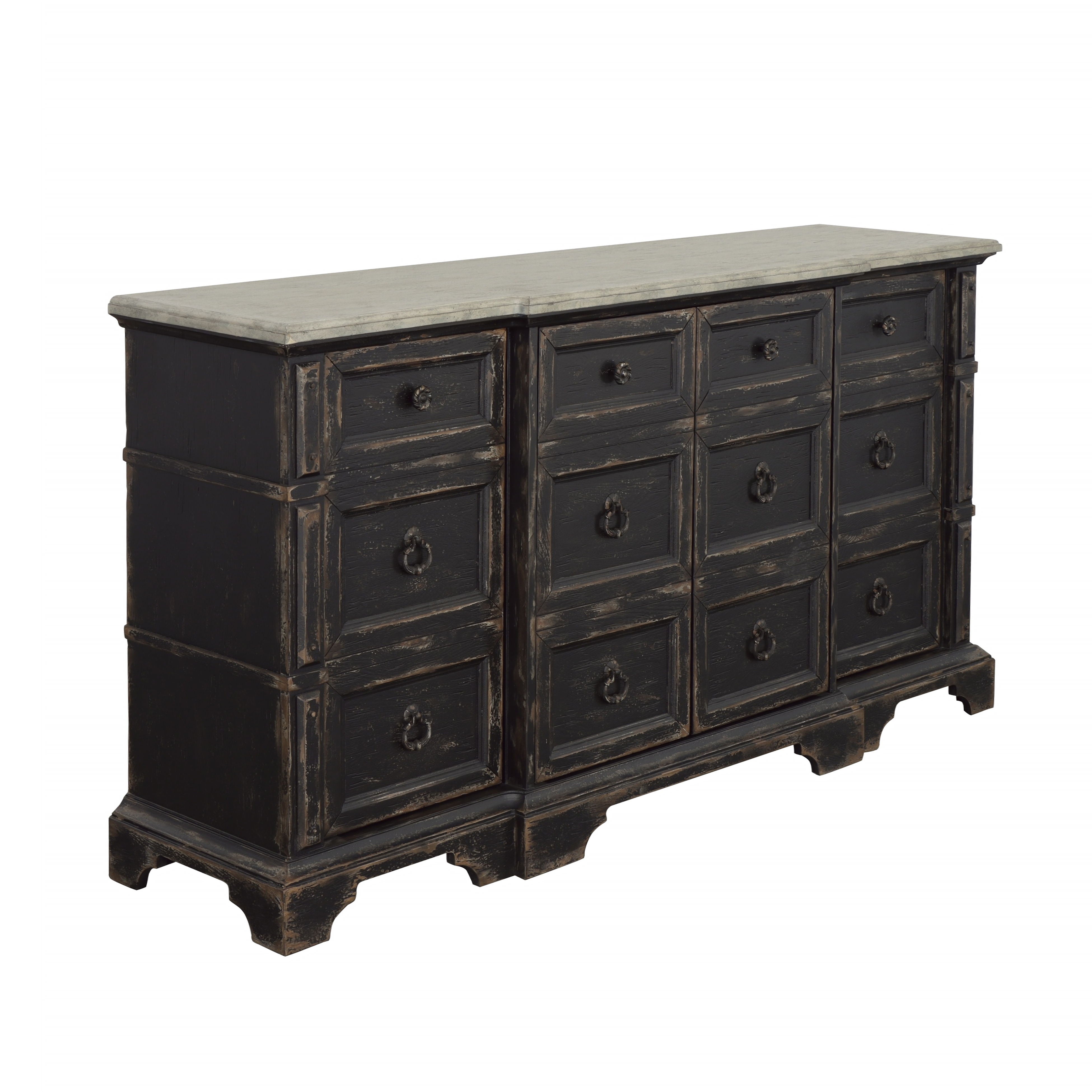 Legend - Four Door Credenza - Black - Premium Credenzas from Coast2Coast Home - Just $4537.50! Shop now at brett interiors