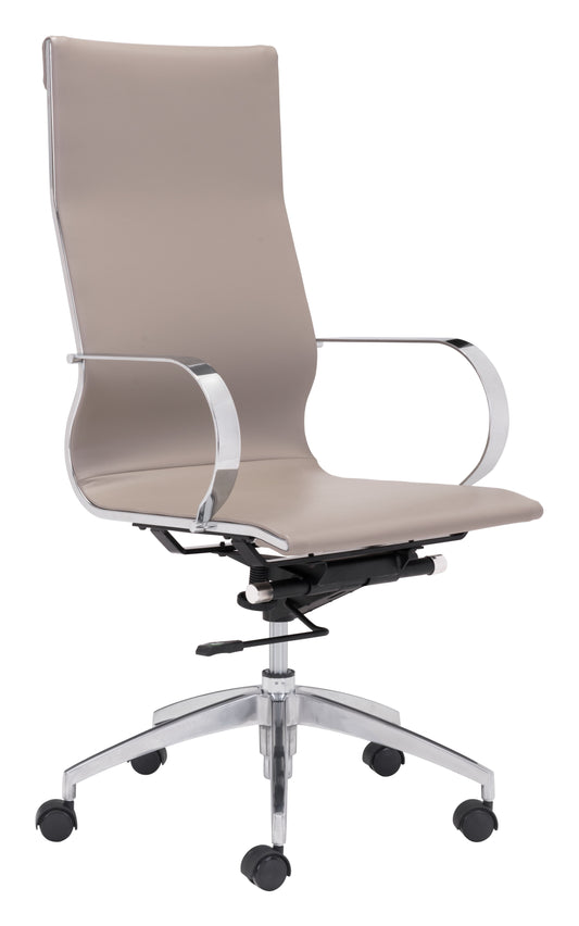 Glider - High Back Office Chair - Taupe - Premium Swivel Chairs from Zuo Modern - Just $1275! Shop now at brett interiors