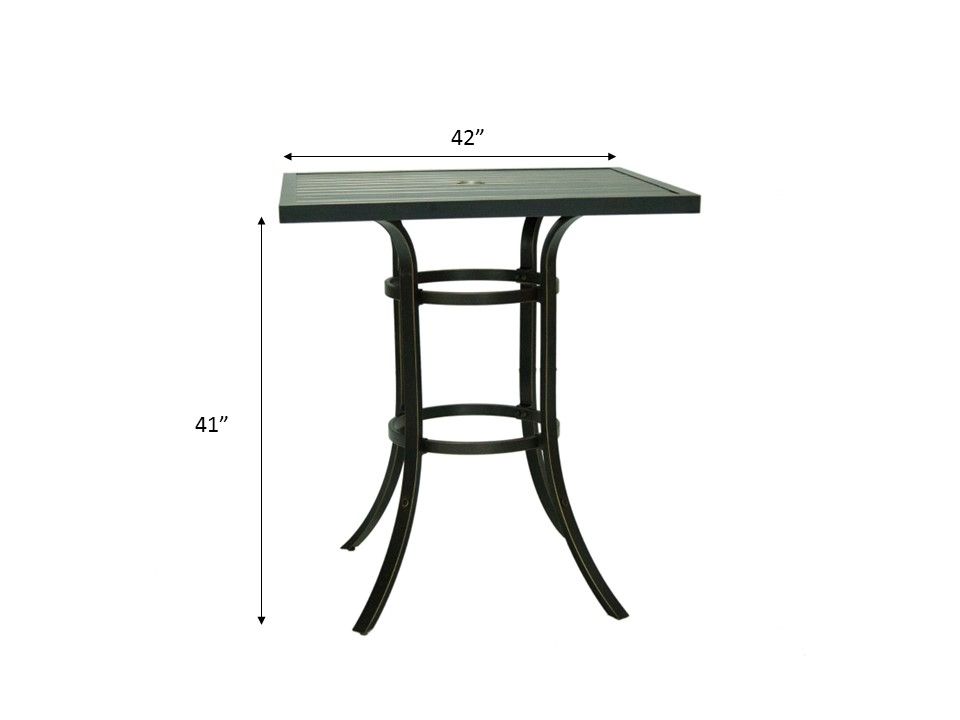 42" Square Bar Table For Indoor And Outdoor Use - Antique Brown - Premium Bar Tables from Gather Craft - Just $741! Shop now at brett interiors