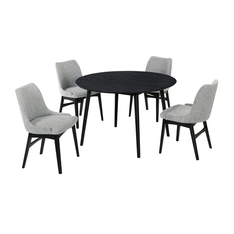 Arcadia - Round Dining Set - Premium 5 Piece Dining Room Sets from Armen Living - Just $1312.50! Shop now at brett interiors