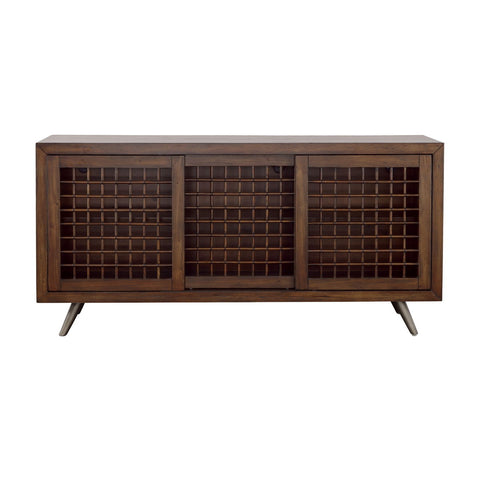 Manchester - Three Sliding Door Credenza - Brown - Premium Credenzas from Coast2Coast Home - Just $4125! Shop now at brett interiors