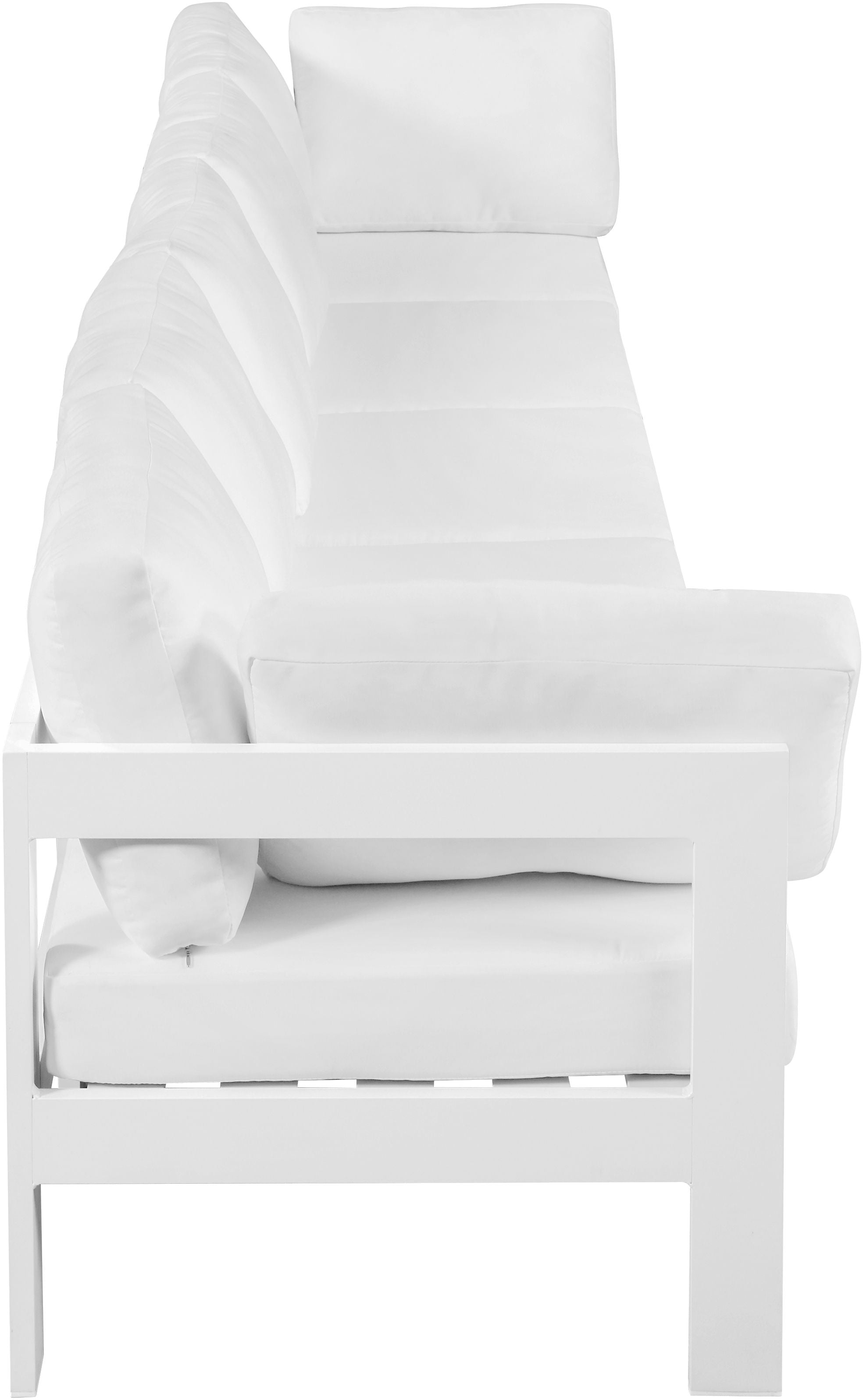 Nizuc - Outdoor Patio Modular Sofa - White - Premium Sofas from Meridian Furniture - Just $4512.50! Shop now at brett interiors