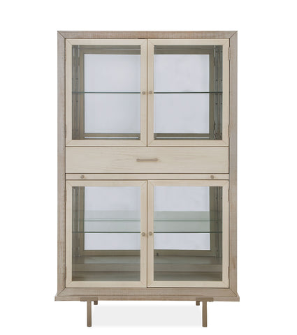 Lenox - Display Cabinet - Warm Silver - Premium Display Cabinets from Magnussen Furniture - Just $2250! Shop now at brett interiors