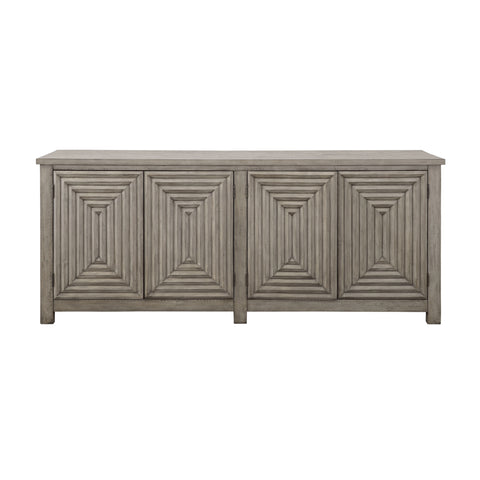 Spalding - Four Door Credenza - Gray - Premium Credenzas from Coast2Coast Home - Just $4950! Shop now at brett interiors