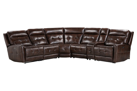 Canterbury - 6 Piece Zero Gravity Modular Power Reclining Sectional - Acorn - Premium Reclining Sectionals from Parker Living - Just $3372.50! Shop now at brett interiors