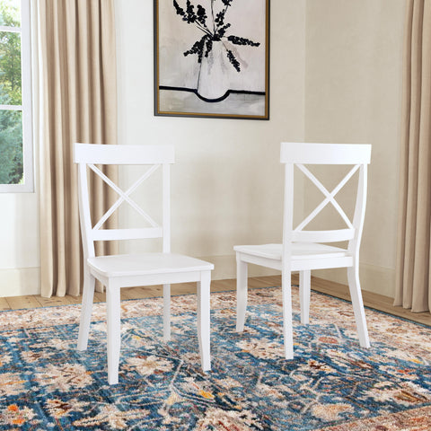 Warwick - Dining Chair (Set of 2) - Wood - White - 38.37" - Premium Chair Sets from Homestyles - Just $649.98! Shop now at brett interiors