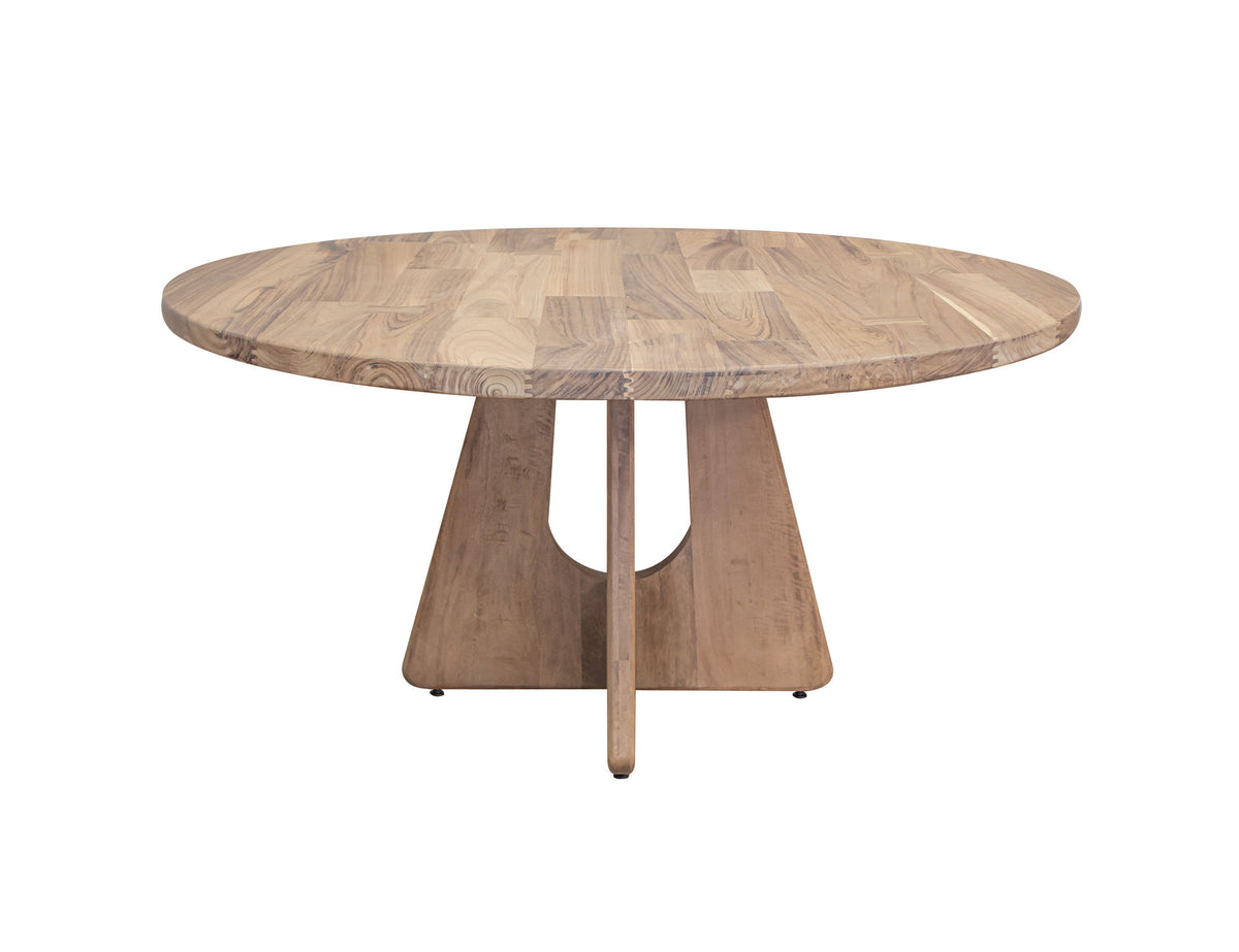 Natural Parota - Round Table - Light Brown - Premium Dining Tables from International Furniture Direct - Just $1550! Shop now at brett interiors