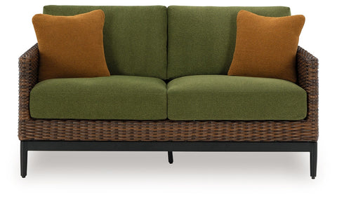 Horizon Hall - Brown / Green - Loveseat With Cushion - Premium Loveseats from Signature Design by Ashley® - Just $1306.25! Shop now at brett interiors