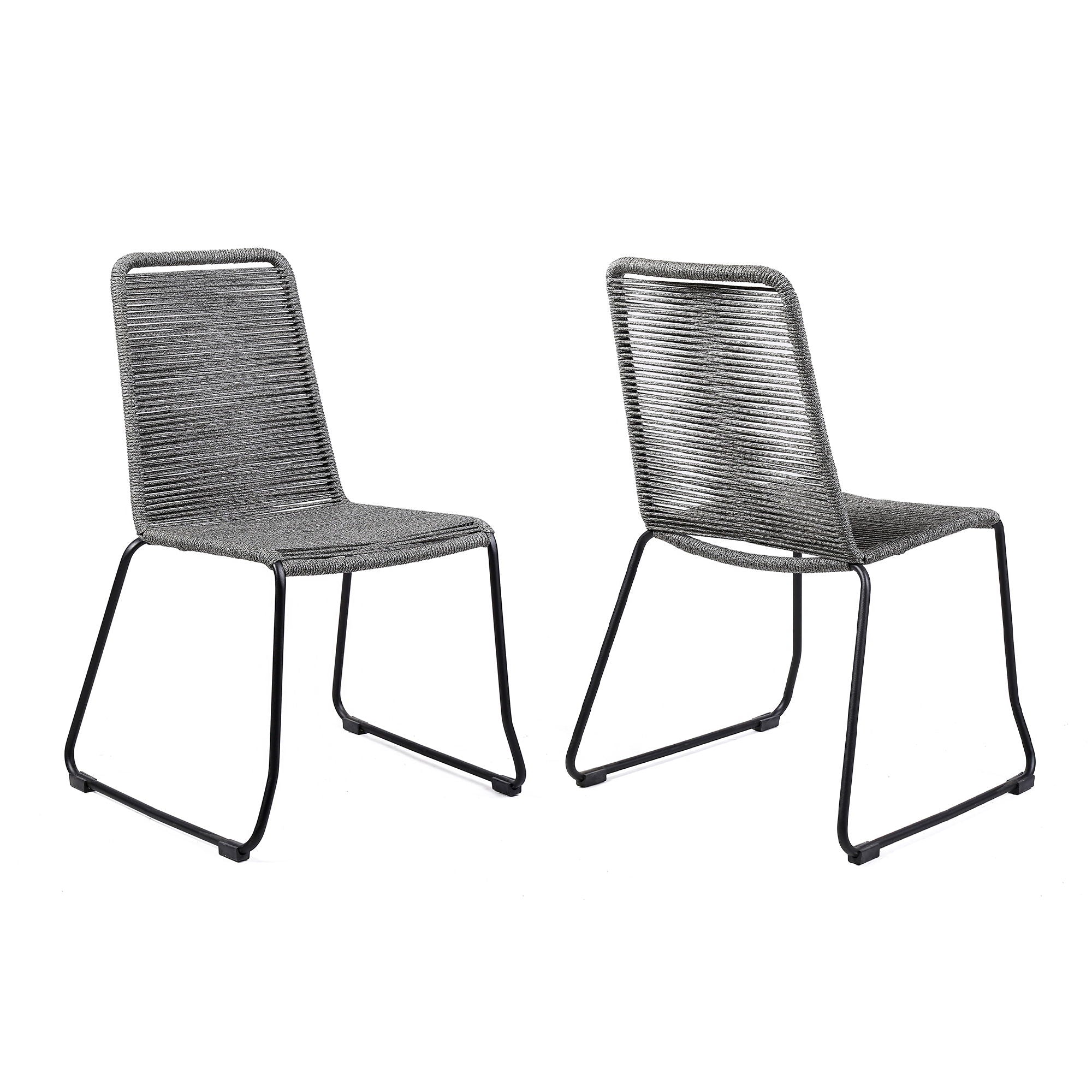 Shasta - Outdoor Stackable Dining Chair (Set of 2) - Premium Chair Sets from Armen Living - Just $450! Shop now at brett interiors