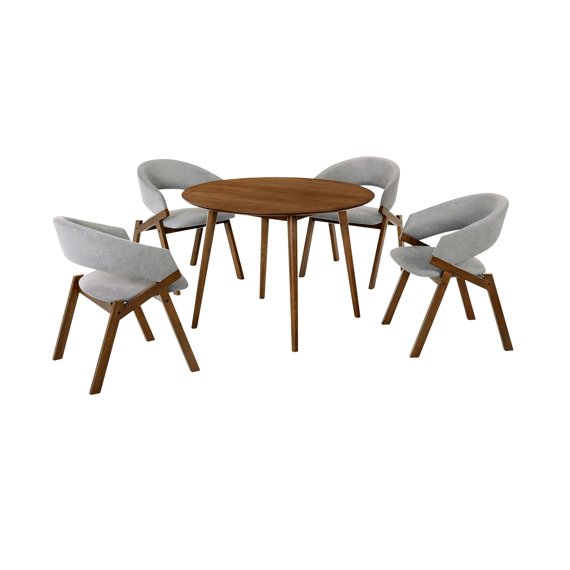 Arcadia - Round Dining Room Set - Premium 5 Piece Dining Room Sets from Armen Living - Just $1272.50! Shop now at brett interiors