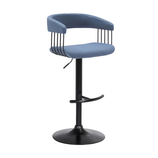 Calista - Adjustable Bar Stool - Premium Adjustable Height from Armen Living - Just $215! Shop now at brett interiors