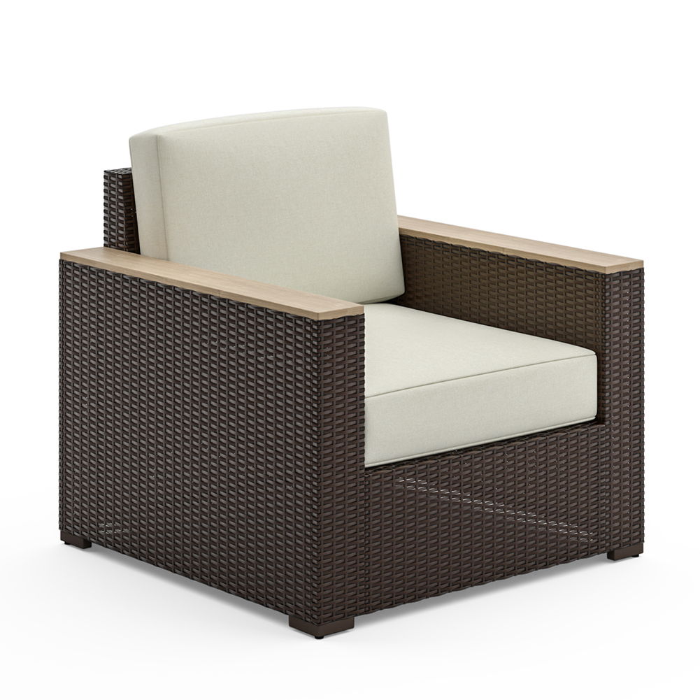 Palm Springs - Outdoor Arm Chair - Brown, Dark - 33.25" - Premium Arm Chairs from Homestyles - Just $959.98! Shop now at brett interiors