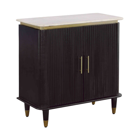 Carlyle - Two Door Cabinet - Black / Gold - Premium Accent Cabinets from Coast2Coast Home - Just $2475! Shop now at brett interiors