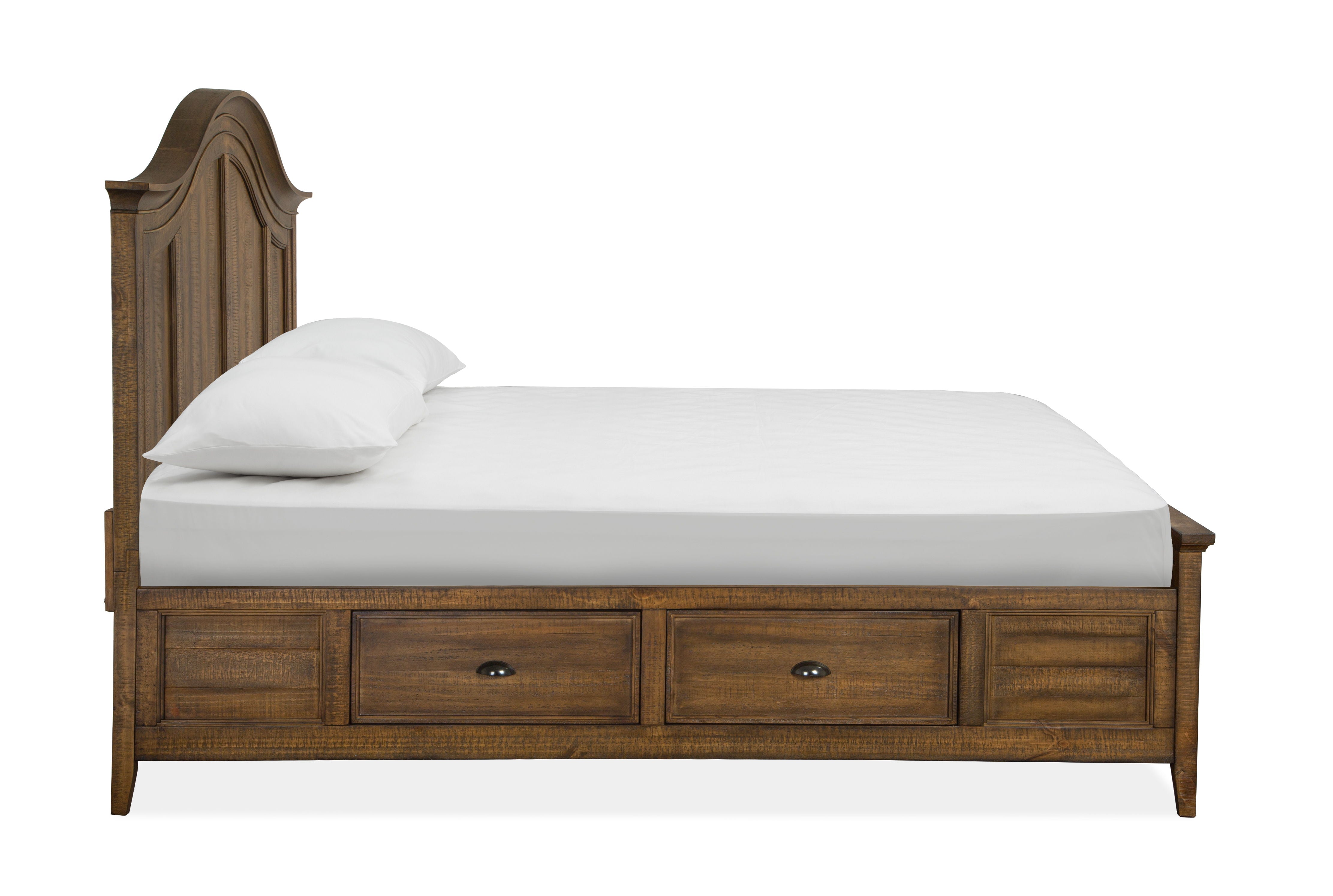 Bay Creek - Complete Arched Bed With Storage Rails - Premium Arched Beds from Magnussen Furniture - Just $2316! Shop now at brett interiors