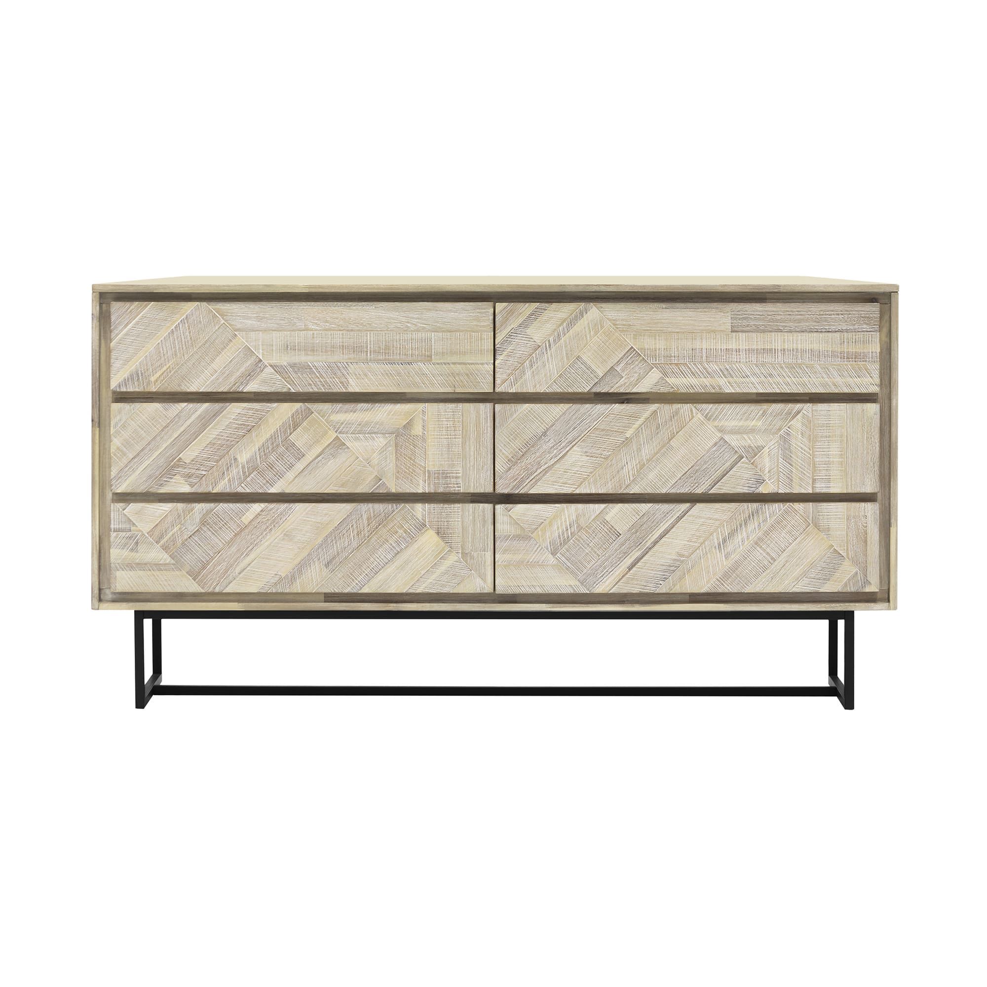 Peridot - 6 Drawer Dresser - Natural Acacia - Premium Dressers from Armen Living - Just $1702.50! Shop now at brett interiors