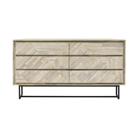 Peridot - 6 Drawer Dresser - Natural Acacia - Premium Dressers from Armen Living - Just $1702.50! Shop now at brett interiors