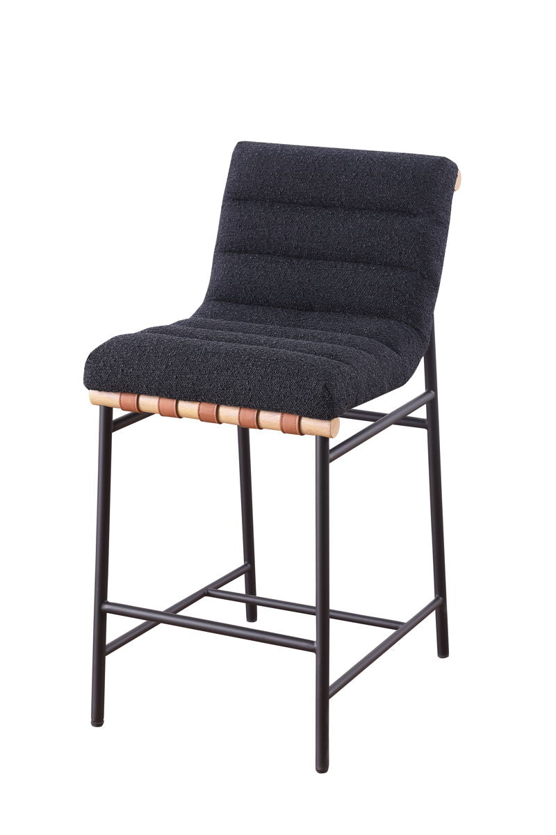 Lahni - 17" Boucle Fabric Counter Height Chair - Premium Counter Height (24"-27") from Lilola Home - Just $340! Shop now at brett interiors