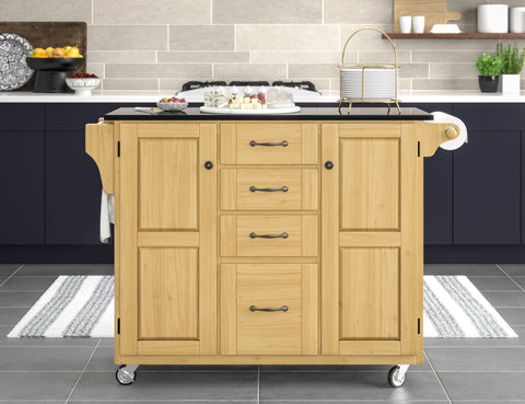 Create-A-Cart - Kitchen Cart With Black Granite Top - Premium Islands & Carts from Homestyles - Just $875! Shop now at brett interiors