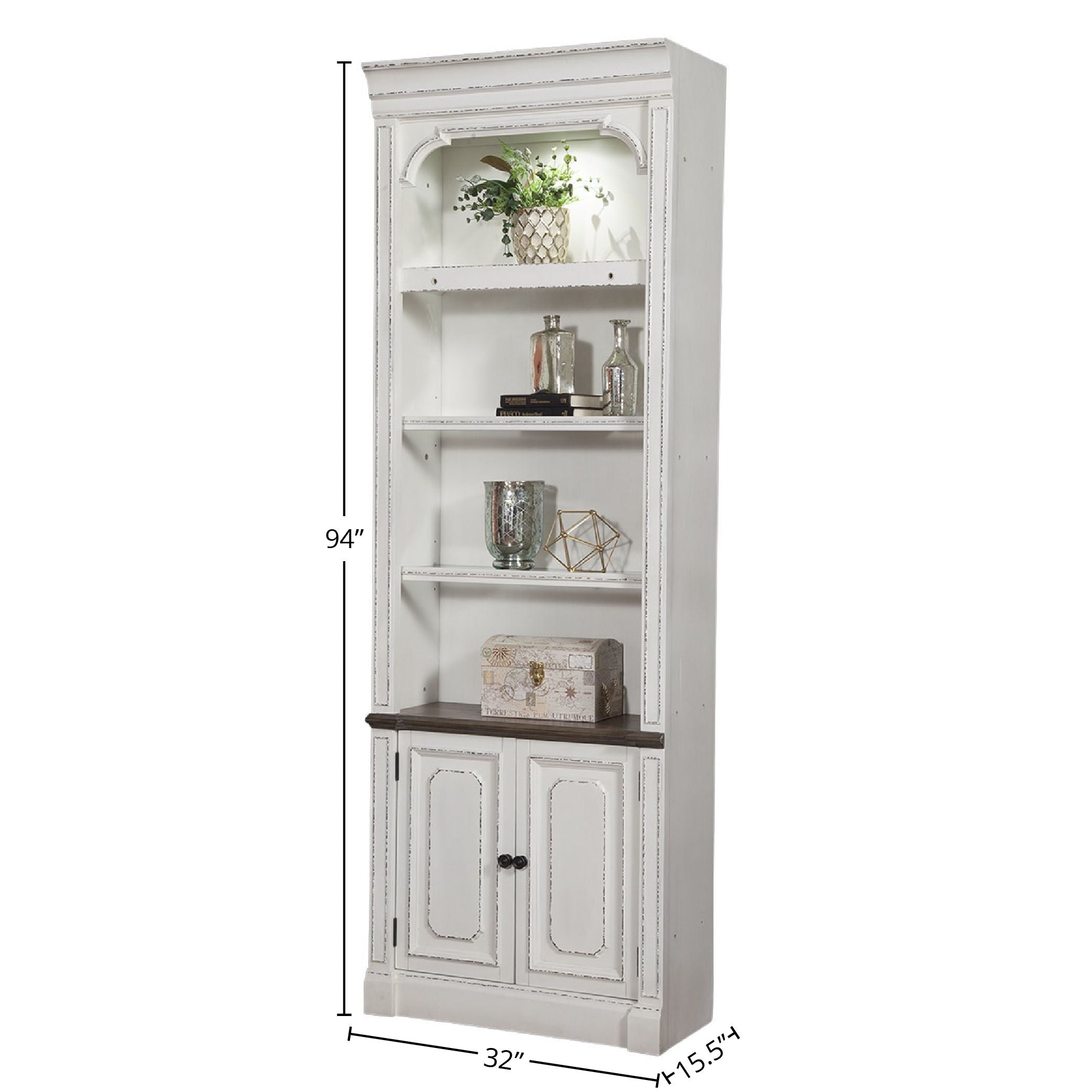 Provence - Open Top Bookcase - Premium Standard Bookcases from Parker House - Just $1075! Shop now at brett interiors