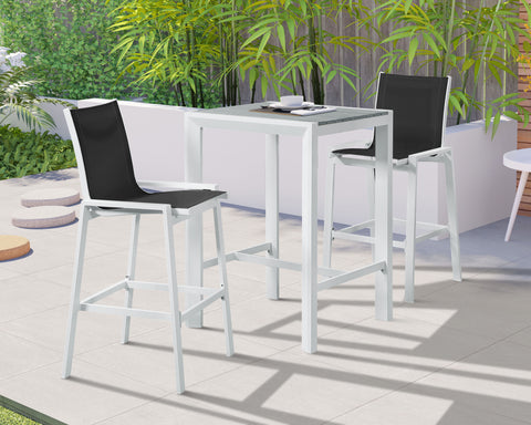 Nizuc - Outdoor Barstool (Set of 2) - Premium Chair Sets from Meridian Furniture - Just $900! Shop now at brett interiors