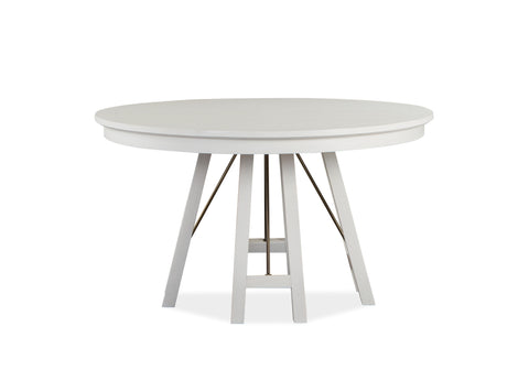 Heron Cove - Round Dining Table - Chalk White - Premium Dining Tables from Magnussen Furniture - Just $959! Shop now at brett interiors